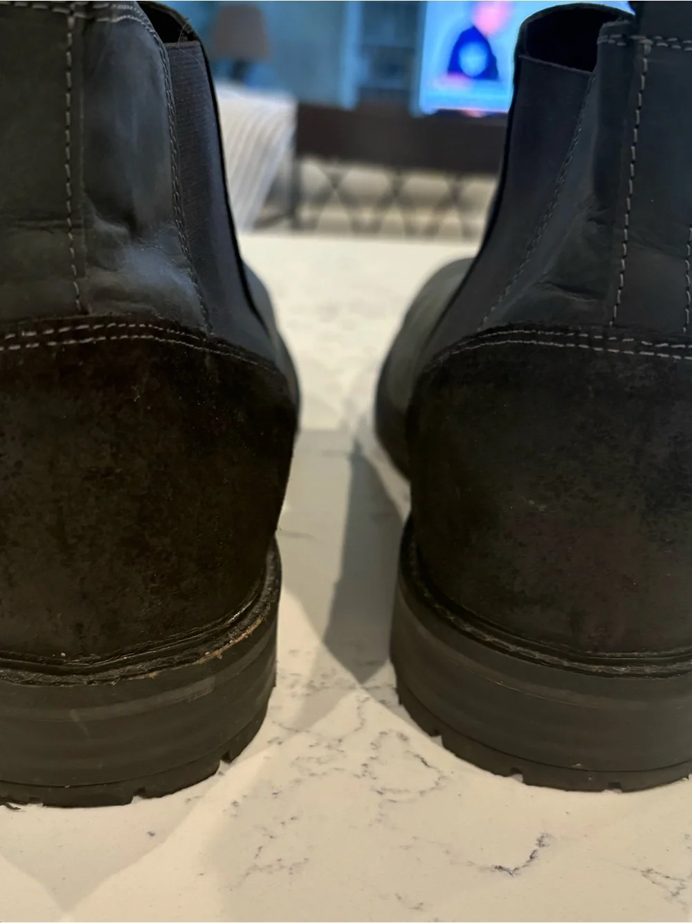 Rodd & Gunn Clearmont Black Men’s Leather/Suede Chelsea Boots Size 45 EU (US 12)